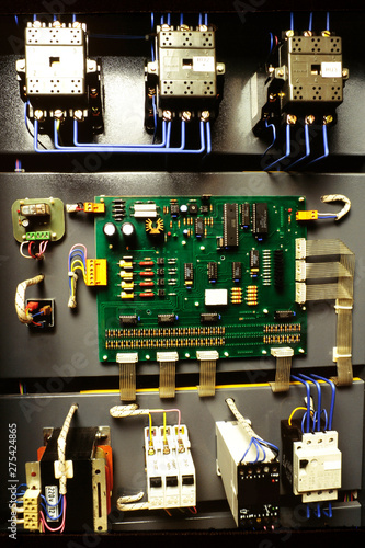 Fotografie Control units for fully electronic modern elevators