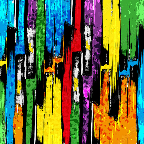 Bright abstract geometric pattern in graffiti style quality illustration for your design