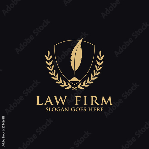 Modern Law Firm Logo Inspiration -  clean and clever logo vector