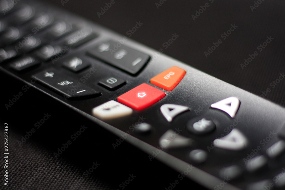 remote control tv on black background remote control tv on black background