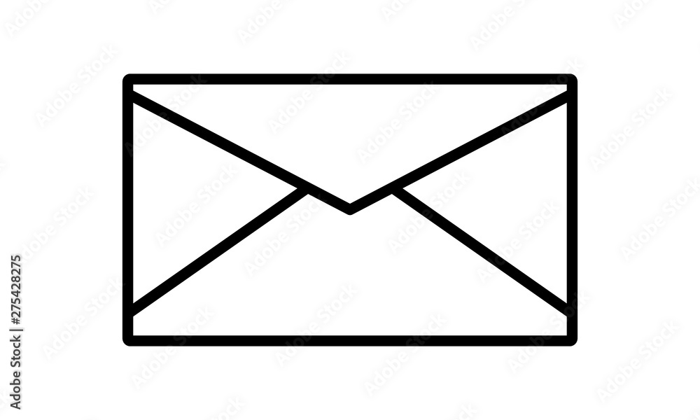 Envelope icon for communication and email concepts Envelope icon for communication and email concepts