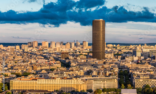 France, Paris, view from the Eiffel Tower (tour Montparnasse) photo