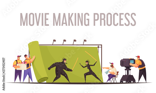 Cinema Movie Crew Composition 