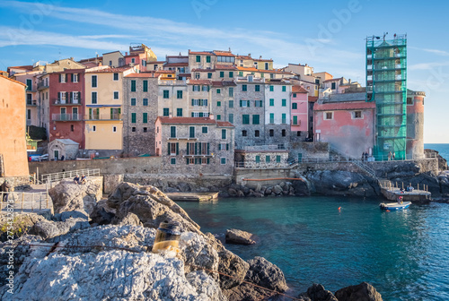 Fototapeta Naklejka Na Ścianę i Meble -  Views from the coast of Liguria in Italy