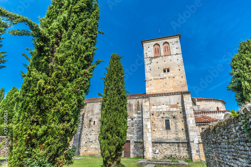 France, Piedmont of the Pyrenees, Haute-Garonne, church St Just de Valcabrere (11th-12th century) Saint James way (UNESCO World Heritage) photo