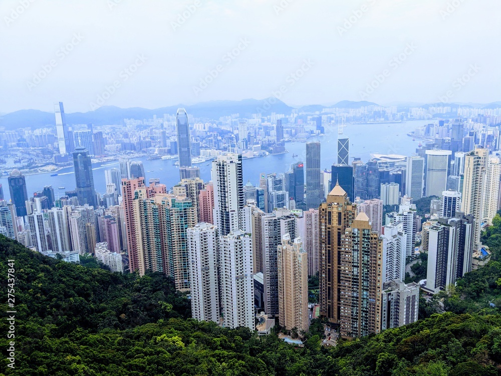 Obraz premium Day Skyline in Hong Kong