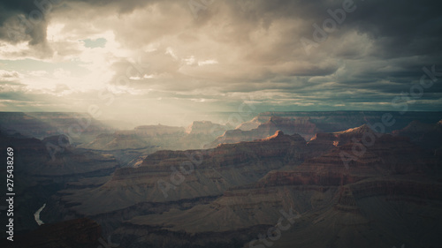 sunset in grand canyon