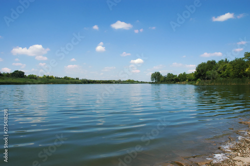 Panorama of a lake Krivaja in Vojvodina-Serbia