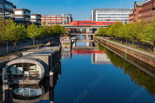 Hamburg Hammerbrook - Mittelkanal und SBahn Station