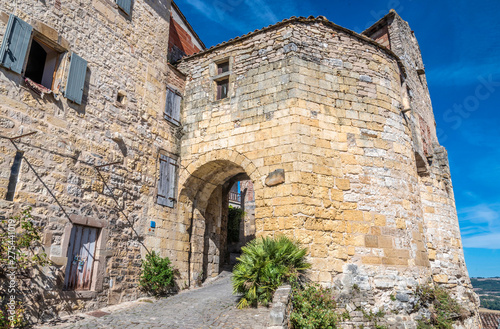 France, Tarn, Cordes-sur-Ciel, porte du Vainqueur (Gate of the Winner) (13th century, Saint James Way) photo
