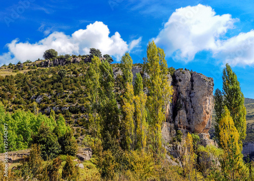 Spain, province of Huesca, autonomous community of Aragon, Sierra y Cañones de Guara natural park, the Mascun canyon photo