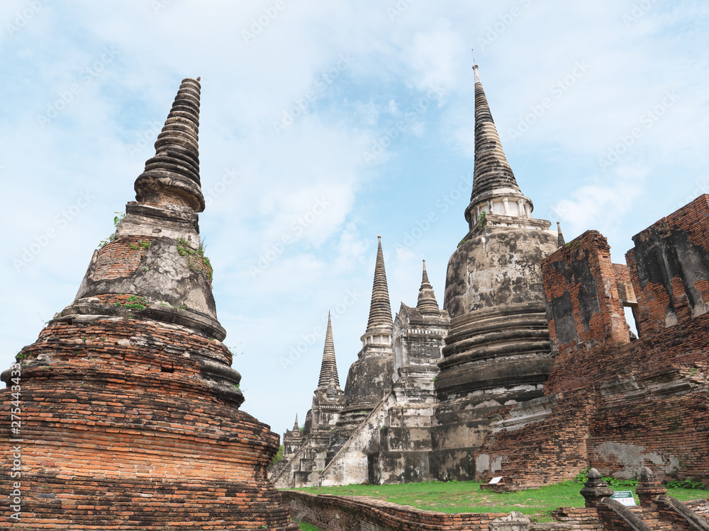 Fototapeta premium タイ王国 アユタヤ ワット・プラ・シーサンペット