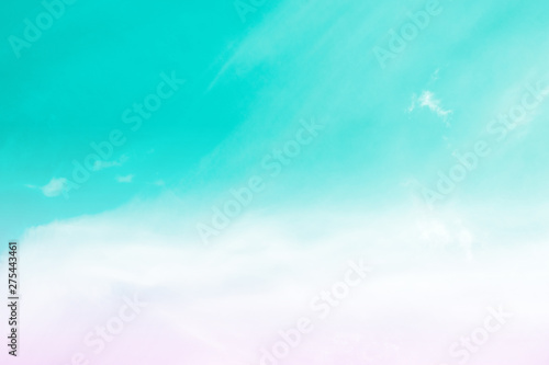 Soft fog cloudy on sky background with a pastel colored