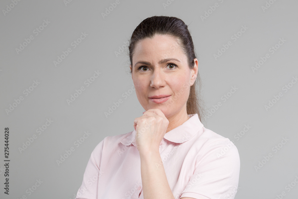 confident mid age woman looks very confident confident mid age woman looks very confident