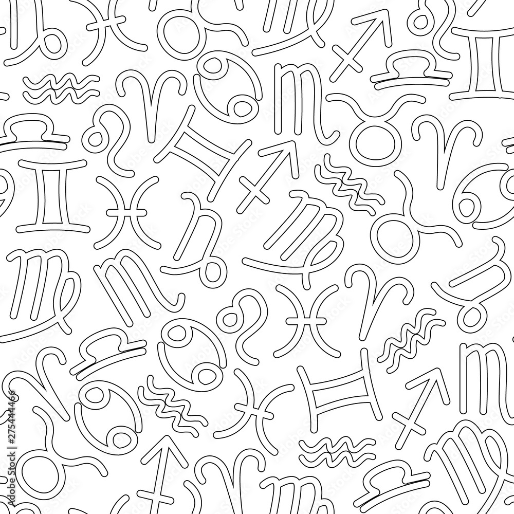 seamless pattern with zodiac signs symbols seamless pattern with zodiac signs symbols