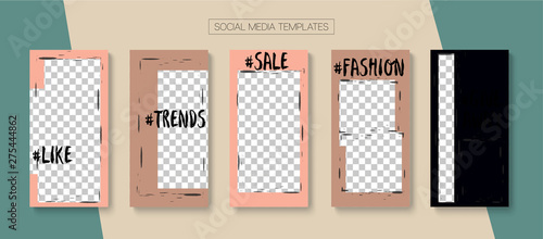 Mobile Stories Vector Collection.