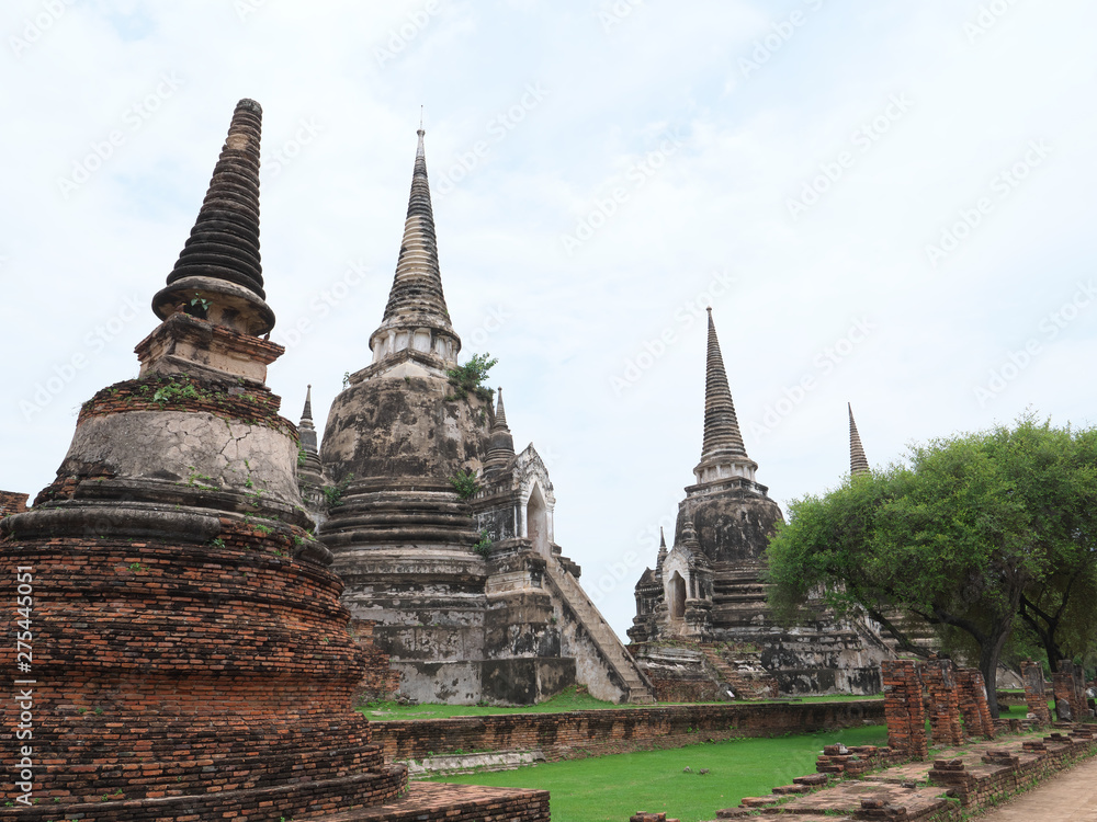 Fototapeta premium タイ王国 アユタヤ ワット・プラ・シーサンペット