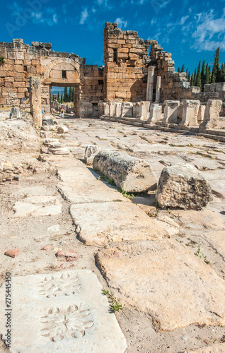 Turkey, Hierapolis archeological site near Pamukkale, Nympheum of the Tritons (UNESCO World Heritage)