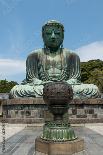 Daibutsu the monumental statue of Buddha, Kamakura, Japan photo