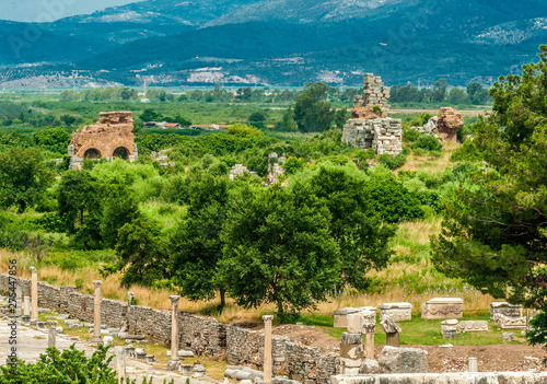 Turkey, province of Izmir, antique Greek city of Ephesus (Roman port, important role in the diffusion of Christianity with the councils from 431 to 449), Therms of the Port (UNESCO World Heritage) photo