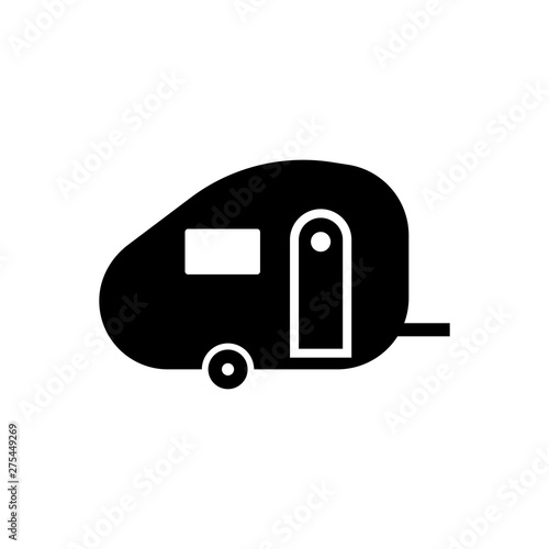 Caravan, camper van icon