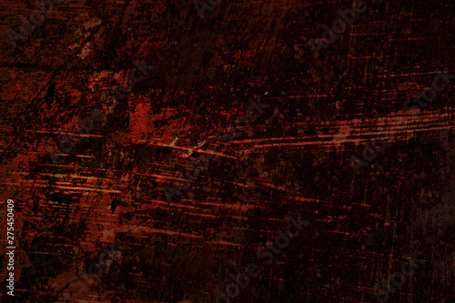 Dark red rusty wall grungy background or texture