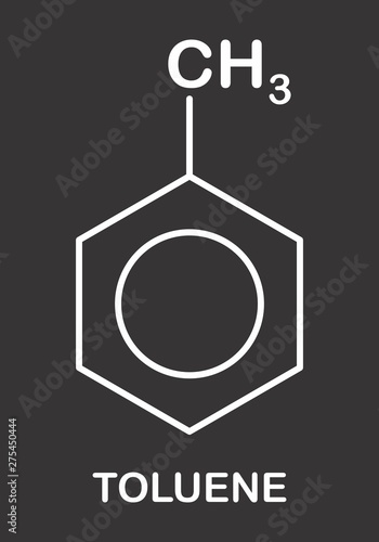 Toluene formula illustration