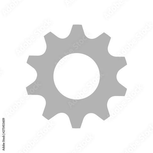 Setting icon vector, Tools, Cog, Gear Sign Isolated on white background. Help options account concept.