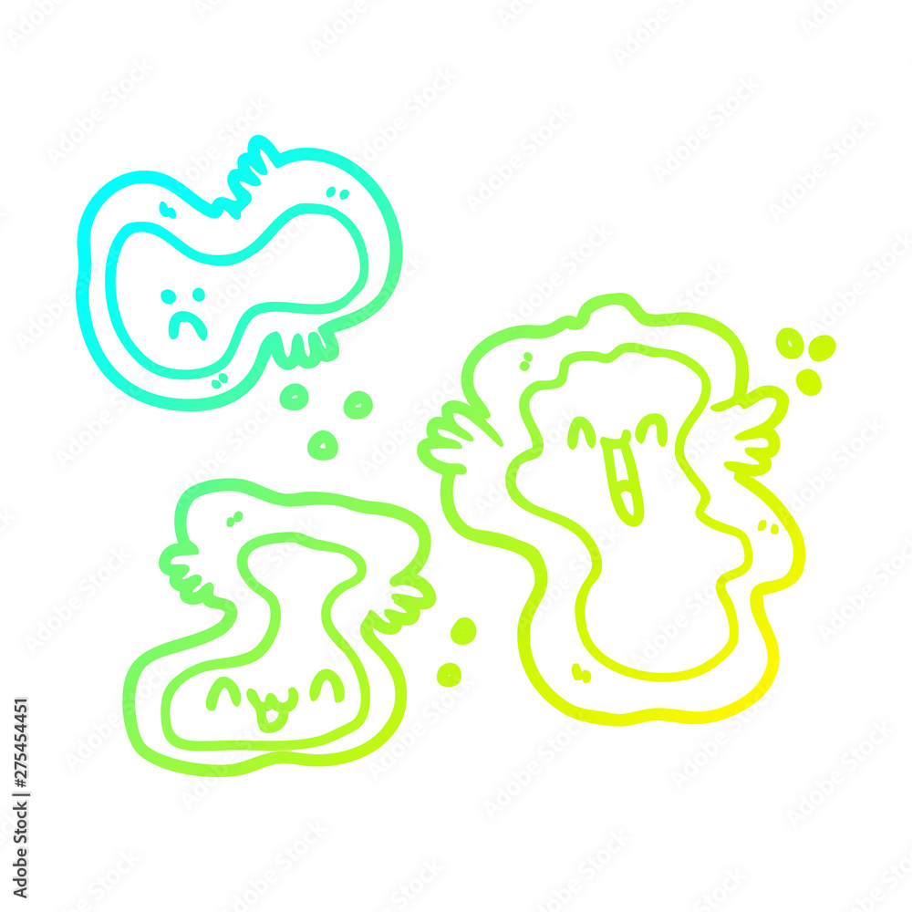 cold gradient line drawing cartoon cells cold gradient line drawing cartoon cells