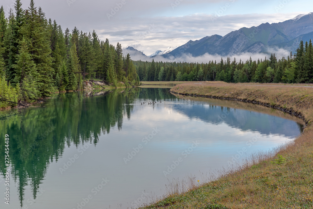 Canal in Banff National Park Canal in Banff National Park