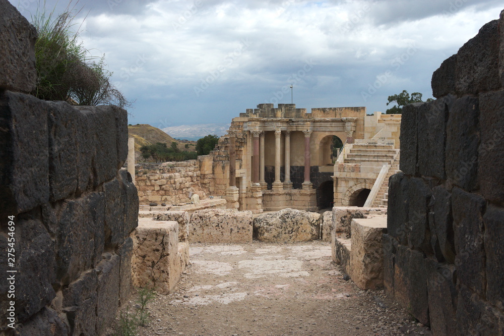 The ruins of Bet Shean, Israel