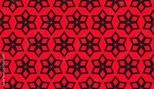 Color design geometric pattern. Seamless vector illustration red color.