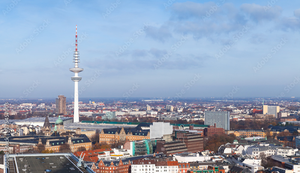 Radio telecommunication tower of Hamburg