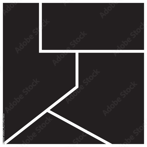 Vector mood board of four frames. Photo collage templates.