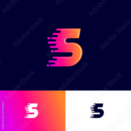 Movement letter S with speed symbol on a different backgrounds. Dynamic logo. Velocity or delivery icon.