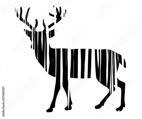 Stock vector of a deer