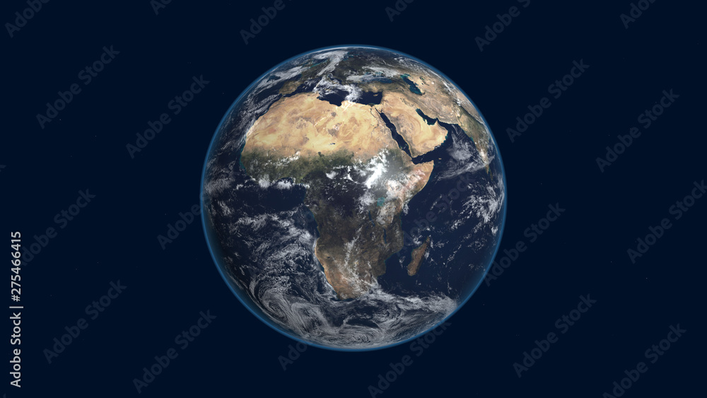 Obraz premium planet earth seen from satellite