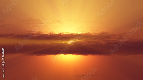 sunset with line clouds abstract © aleksandar nakovski