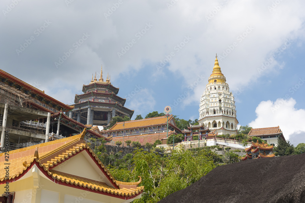 The seven tiered Pagoda of 1000 Buddhas at Kek Lok Si Temple. Penang Island, Penang, Malaysia, South-East Asia, Asia