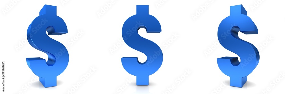 dollar sign 3d symbol icon blue dollar sign 3d symbol icon blue