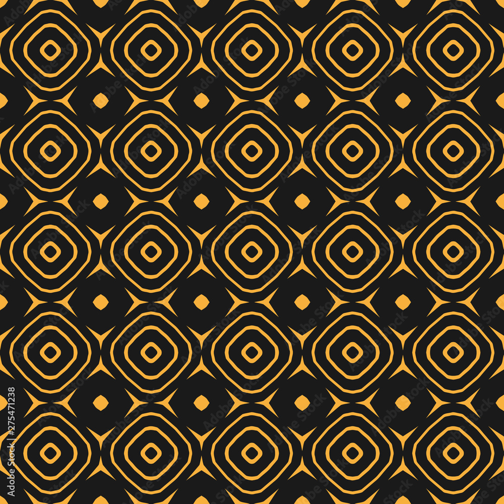 Black and yellow geometric design