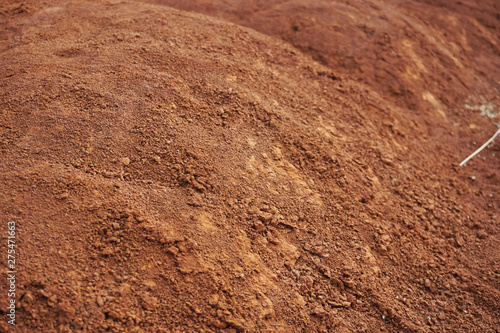 Abstract rough red soil texture 
