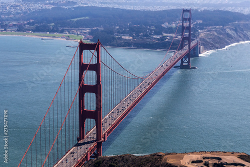 Aerial view of the Golden G...