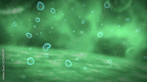 3d digital illustration of Cell Division Stages