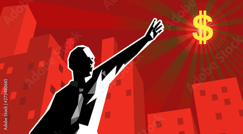 communist propaganda poster with modern design