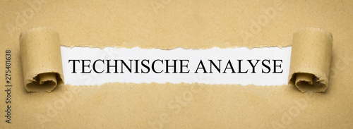 Obraz na płótnie Technische Analyse