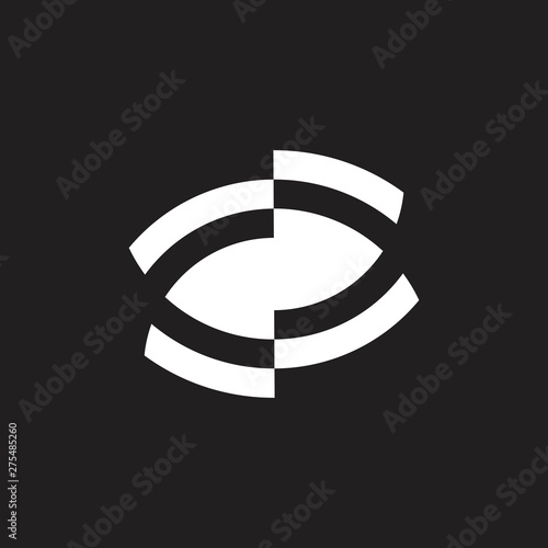 unseen eye symbol icon vector