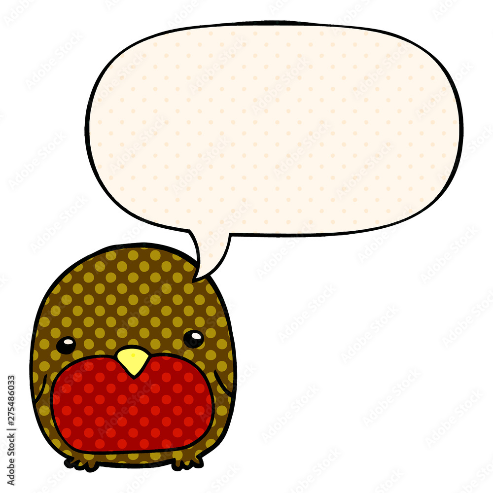 cute cartoon penguin and speech bubble in comic book style cute cartoon penguin and speech bubble in comic book style