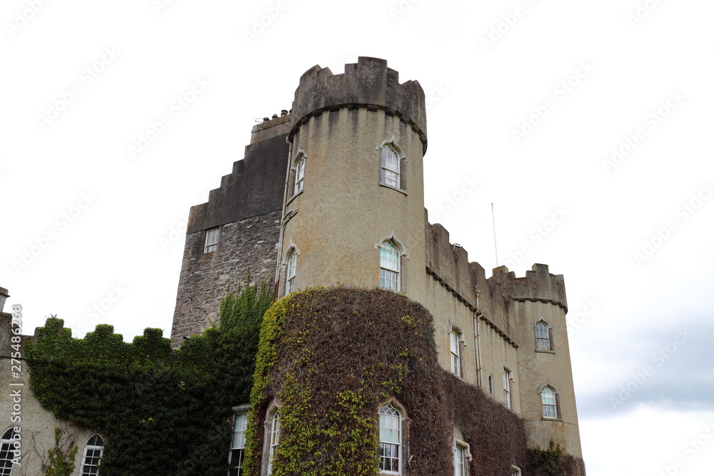 Ancient Irish castle of Malahide, near Dublin