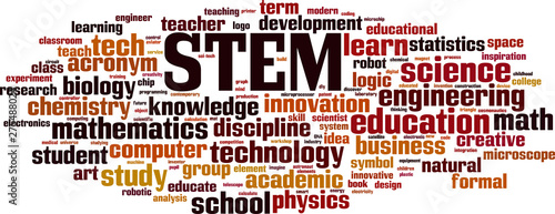 STEM word cloud